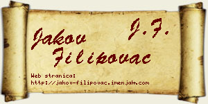 Jakov Filipovac vizit kartica